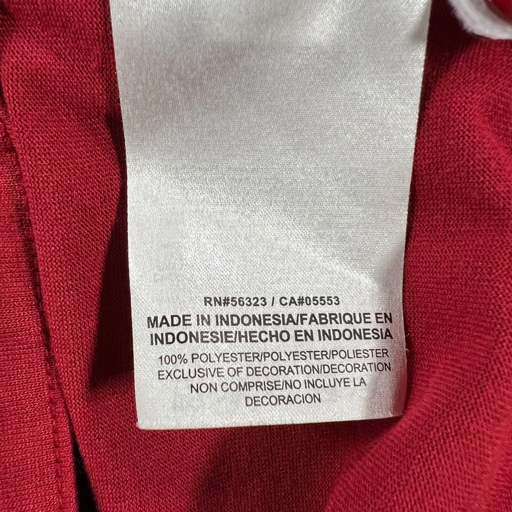 Alabama Crimson Tide Polo Shirt Mens Large Red Short Sleeve‎ Nike SEC NCAA
